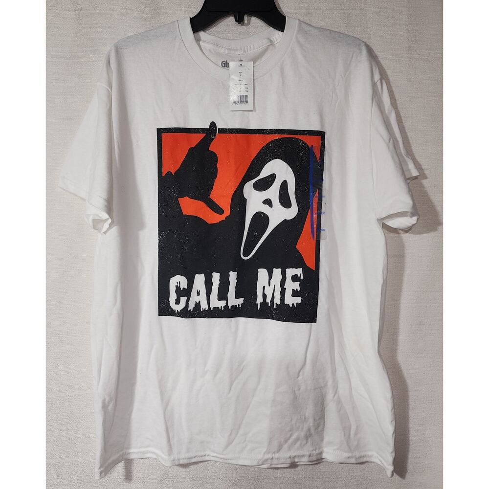 Ghost face ''Call me'' shirt men's Large